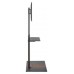 SOPORTE AISENS SUELO BANDEJA DVD PARA MONITOR TV 50KG 37-86 NEGRO-MARRON
