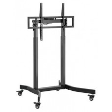 SOPORTE AISENS SUELO MOTORIZADO RUEDAS PANTALLA 120KG 55-100 NEGRO