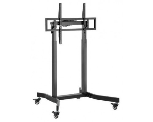 SOPORTE AISENS SUELO MOTORIZADO RUEDAS PANTALLA 120KG 55-100 NEGRO