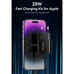 CARGADOR PARED 20W USB-C + CABLE USB-C A LIGHTNING NEGRO VENTION