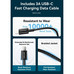 CARGADOR PARED 20W USB-C + CABLE USB-C A LIGHTNING NEGRO VENTION