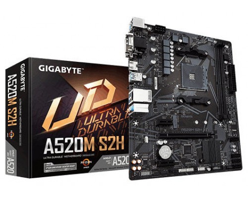 PLACA BASE GIGABYTE A520M-S2H DDR4 AM4 BIOS QFLASH