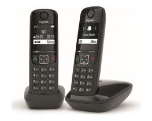 TELEFONO INALAMBRICO GIGASET AS690 DUO NEGRO     ·