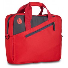 MONRAY Maletín Portátil 15,6"  Bolsillo Ext. Rojo