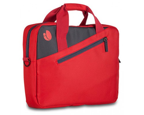 MONRAY Maletín Portátil 15,6"  Bolsillo Ext. Rojo