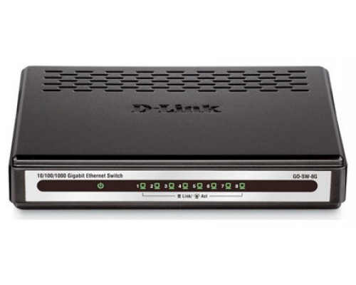 D-LINK SWITCH 8 PUERTOS 10/100/1Gbit DLINKGO