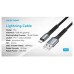 CABLE 2.0 USB A LIGHTNING 1 M NEGRO/GRIS VENTION