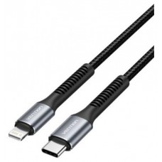 CABLE USB-C A LIGHTNING TRENZADO 1 M NEGRO VENTION