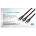 CABLE USB-C A USB-C - LIGHTING 1.2 M NEGRO VENTION