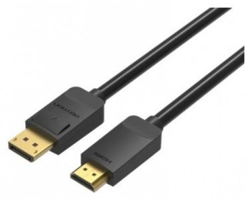 CONVERSOR DISPLAYPORT/M A HDMI/M 1.5 M NEGRO VENTION