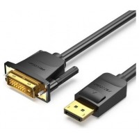 CONVERSOR DISPLAYPORT/M A DVI/M 1 M NEGRO VENTION