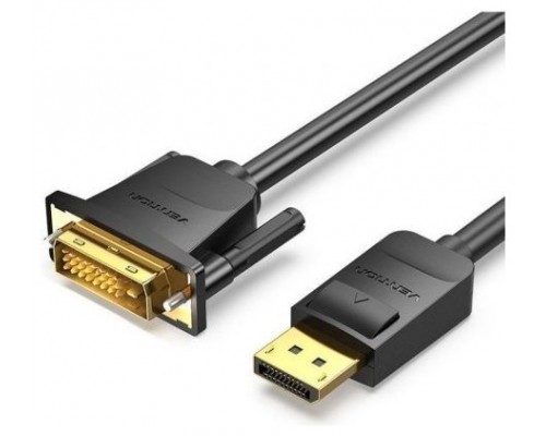 CONVERSOR DISPLAYPORT/M A DVI/M 1 M NEGRO VENTION