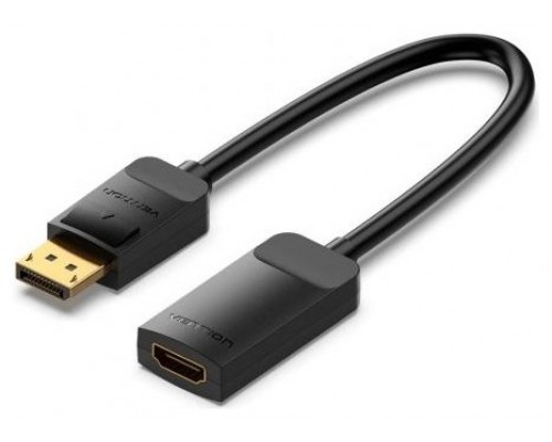 CONVERSOR DISPLAYPORT/M A HDMI/H 4K 0.15 M NEGRO VENTION