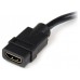 ADAPTADOR DE VIDEO STARTECH HDMI Hembra A DVI-D Macho 20cm