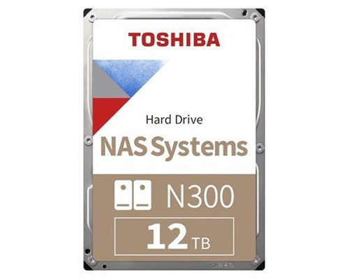 Toshiba N300 NAS HDD 12TB 3.5" SATA 6Gb-s 7200rpm-IA78 Toshiba N300 NAS HDD 12TB 3.5" SATA 6Gb-s 7200rpm