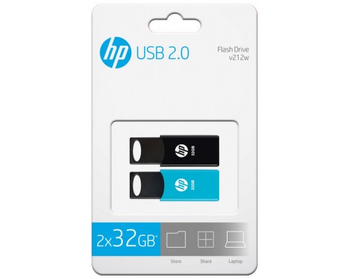 USB 2.0 HP 32GB X 2 TWIN