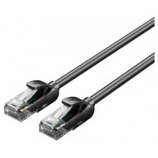 CABLE DE RED LATIGUILLO RJ45 CAT.5E UTP AWG26 30 M NEGRO VENTION