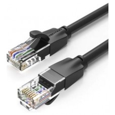 CABLE DE RED LATIGUILLO RJ45 UTP CAT6 AWG26 0.50 M NEGRO VENTION