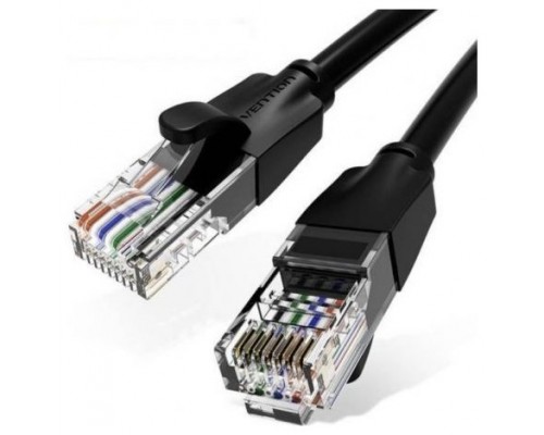 CABLE DE RED LATIGUILLO RJ45 UTP CAT6 AWG26 8 M NEGRO VENTION