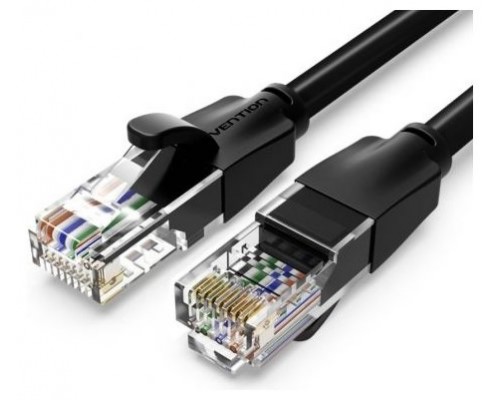 CABLE DE RED LATIGUILLO RJ45 UTP CAT6 AWG26 25 M NEGRO VENTION