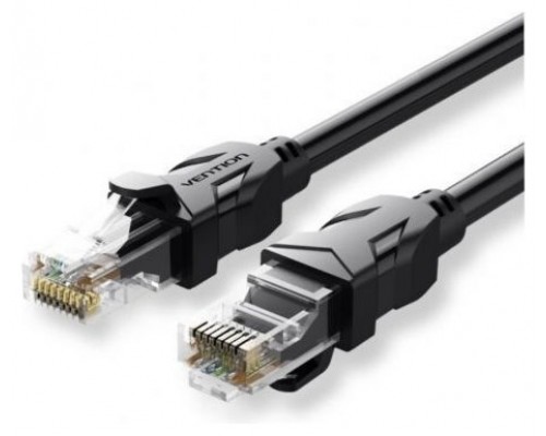 CABLE DE RED LATIGUILLO RJ45 UTP CAT6 AWG26 35 M NEGRO VENTION