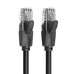 CABLE DE RED LATIGUILLO RJ45 CAT.6 UTP AWG26 0.3 M NEGRO VENTION