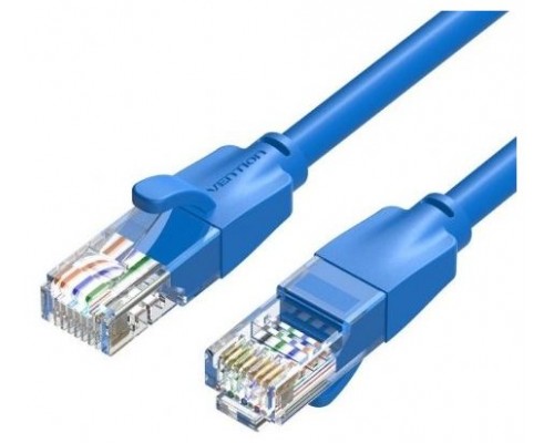 CABLE DE RED LATIGUILLO RJ45 UTP CAT6 AWG26 0.50 M AZUL VENTION