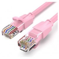 CABLE DE RED LATIGUILLO RJ45 UTP CAT6 AWG26 1 M ROSA VENTION