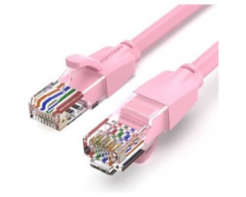 CABLE DE RED LATIGUILLO RJ45 UTP CAT6 AWG26 1 M ROSA VENTION