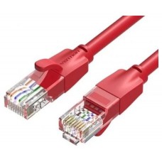 CABLE DE RED LATIGUILLO RJ45 UTP CAT6 AWG26 1 M ROJO VENTION