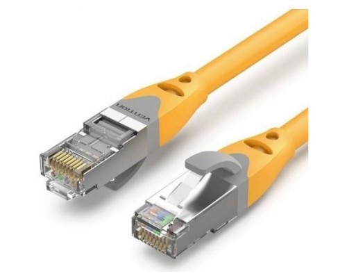 CABLE DE RED LATIGUILLO RJ45 CAT.6A SFTP AWG27 0.5 M AMARILLO VENTION