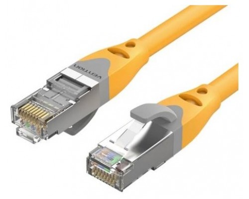 CABLE DE RED LATIGUILLO RJ45 CAT.6A SFTP AWG27 1 M AMARILLO VENTION