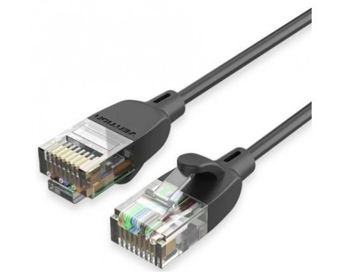 CABLE DE RED LATIGUILLO RJ45 UTP CAT6A 5 M NEGRO VENTION