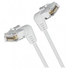 CABLE DE RED LATIGUILLO ACODADO RJ45 UTP CAT6A AWG32 0.5 M BLANCO VENTION