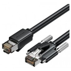 CABLE DE RED LATIGUILLO RJ45 CAT.6 SFTP AWG26 0.5 M NEGRO VENTION