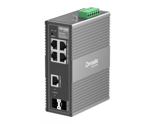 SWITCH INDUSTRIAL GIGABIT OMADA DE 6 PUERTOS EASY MANAGED IES206G