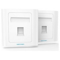 PLACA DE PARED TIPO 86 1 PUERTO RJ45 BLANCO VENTION