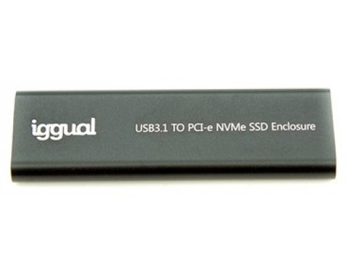 iggual Caja externa USB-C 3.1 SSD M.2 NVMe y SATA