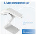 iggual Lector código barras 2D USB botón blanco-IA6 iggual Lector código barras 2D USB botón blanco