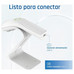 iggual Lector código barras 2D USB botón blanco-IA6 iggual Lector código barras 2D USB botón blanco
