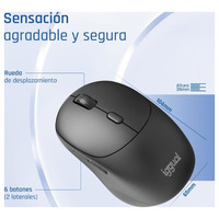 iggual Rat&oacute;n inal&aacute;mbrico NANO-OFFICE-6D 1600DPI