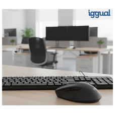 iggual Teclado USB estándar CK-SILENT-105T negro-IA2 iggual Teclado USB estándar CK-SILENT-105T negro