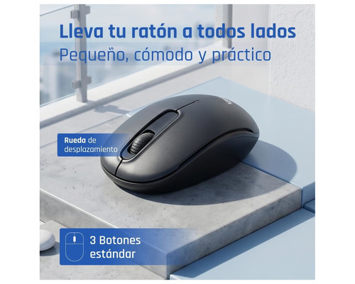 iggual Ratón inalámbrico WOM-STANDARD-3D 1000DPI-IA1 iggual Ratón inalámbrico WOM-STANDARD-3D 1000DPI