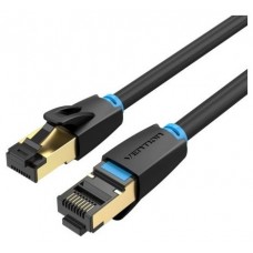 CABLE DE RED LATIGUILLO RJ45 CAT.8 SFTP AWG28 0.5 M NEGRO VENTION