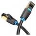 CABLE DE RED LATIGUILLO RJ45 CAT.8 SFTP AWG28 15 M NEGRO VENTION