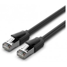 CABLE DE RED LATIGUILLO RJ45 CAT.8 SFTP AWG26 1 M NEGRO VENTION