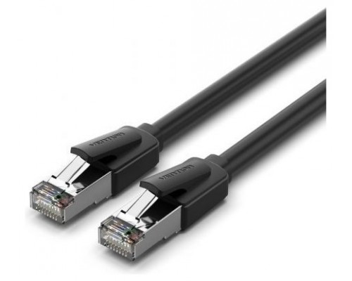 CABLE DE RED LATIGUILLO RJ45 CAT.8 SFTP AWG26 8 M NEGRO VENTION