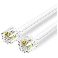 CABLE DE TELEFONO 6P4C BLANCO 2 M VENTION