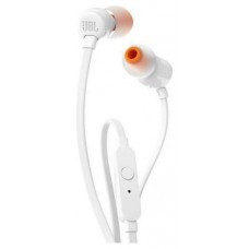 AURICULARES INTRAUDITIVOS JBL T110 CON MICRÓFONO JACK 3.5 BLANCO