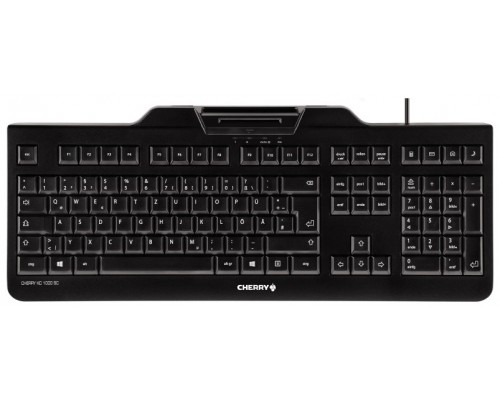 TECLADO KC 1000 SC CON LECTOR DNIe NEGRO CHERRY